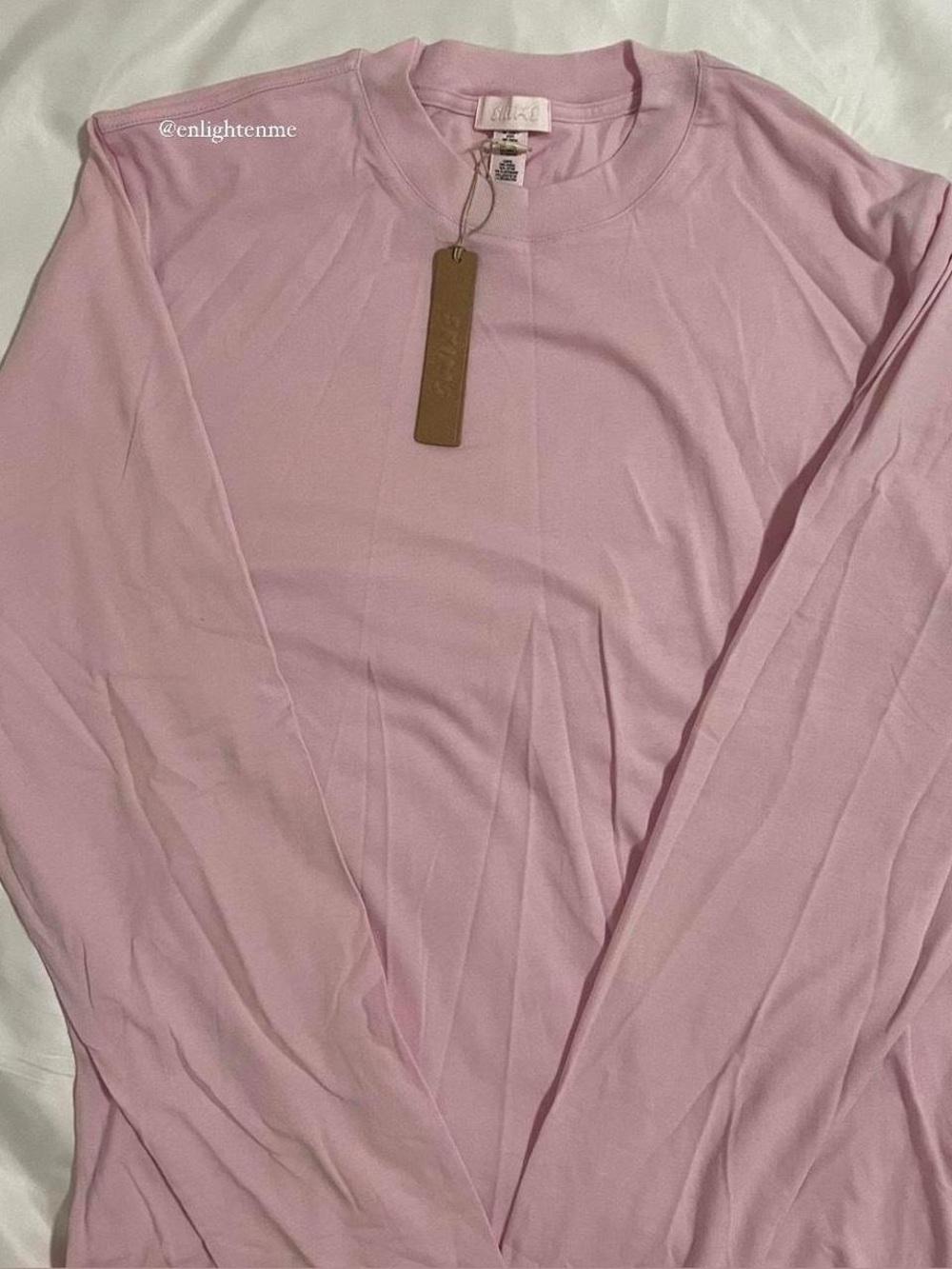 Skims Boyfriend Set in Cherry Blossom, Long Sleeve version